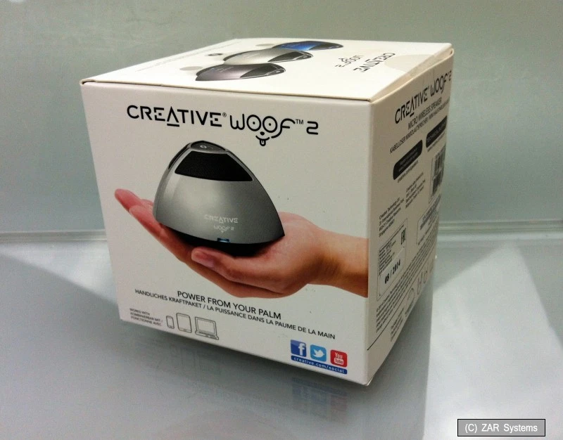 Creative Labs Bluetooth Speaker Lautsprecher Box WOOF2 SILVER, 51MF8215AA000 Neu - Bild 1 von 1