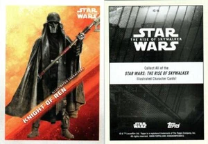 2019 STAR WARS THE RISE OF SKYWALKER ILLUSTRATED CHARACTER CARD IC-16 KNIGHT OF - Picture 1 of 1