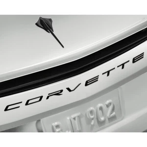 2020-2026 Chevrolet Corvette Script C8 Rear Emblem 84811670 Carbon Flash OEM GM - Picture 1 of 2