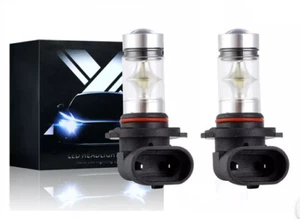 HB4 Fog Light Bulbs LED Extremely Bright 6000K White Xenon 9006 Lamps Set Of 2 - Picture 1 of 8