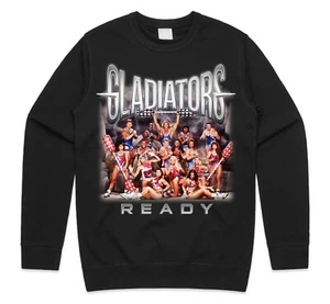 Gladiators Homage Jumper Sweatshirt 90s TV Show Gift Retro Wolf Mens Women's - Picture 1 of 5