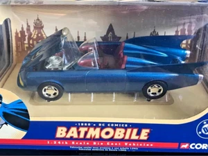 2005 CORGI 1960's DC Comics Batman "BATMOBILE" 1:24 Scale Die-Cast BLUE - Picture 1 of 2