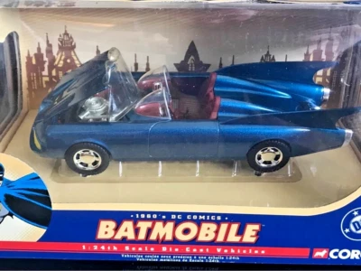 2005 CORGI 1960's DC Comics Batman "BATMOBILE" 1:24 Scale Die-Cast BLUE - Image 1 of 2