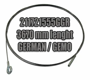 VW TYPE 2 BUS BAYWINDOW 1969-1971 GAS ACCELERATOR THROTTLE CABLE 3670mm GERMAN - Picture 1 of 3