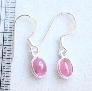 7.0Ct Natural Ruby gemstone 925 Sterling Silver Beautiful Stylish Dangle Earring - Picture 1 of 4