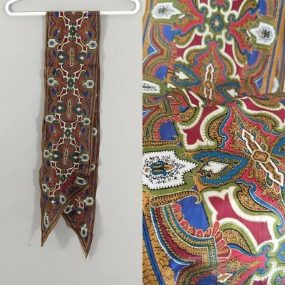 Oscar de la Renta Studio Elegante Bufanda de Seda Dorada Arco Coño Cuello Corbata Cabeza De Colección Foto 1 de 4