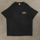 Fruit Of The Loom Vintage Sun Studio T-Shirt 2XL Men's Washed Black