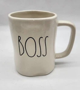 Rae Dunn Artisan Collection Ceramic 16 Oz Coffee Mug "BOSS" - Picture 1 of 6
