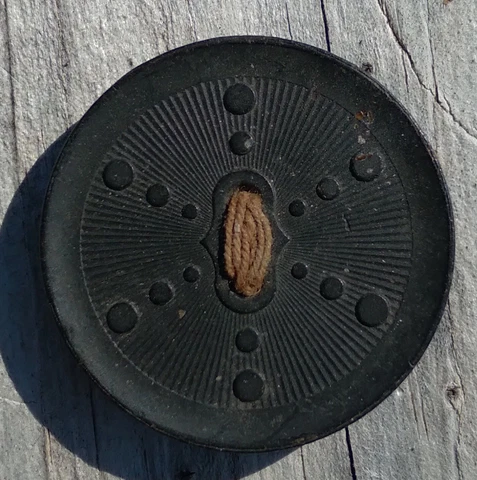 1851 Goodyear Hard Rubber Button Cover