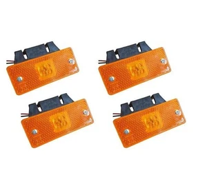 4 X 4 SMD LED 24V amarillo luz de posición luz de límite pinzas de fijación - Imagen 1 de 3