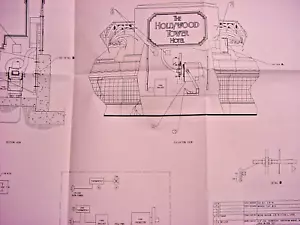 California Adventure Hollywood Tower of Terror Insegna Progetto - Foto 1 di 2