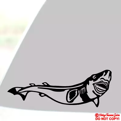 COOKIECUTTER 雪茄鲨乙烯基贴花贴纸车窗墙保险杠鱼 — 第 1/2 张图片