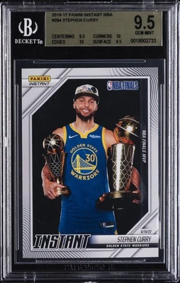 2016-17 PANINI INSTANT NBA #294 STEPHEN CURRY BGS 9.5 - Image 1 of 2