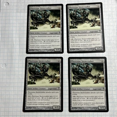 4x  PHYREXIAN SNOWCRUSHER  COLDSNAP  MTG MAGIC THE GATHERING NM /UNPLAYED - Image 1 of 2