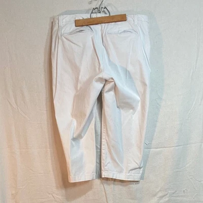 Sonoma White Cropped Women's Pants, Casual Capri Trousers, Versatile Style - Image 1 of 4