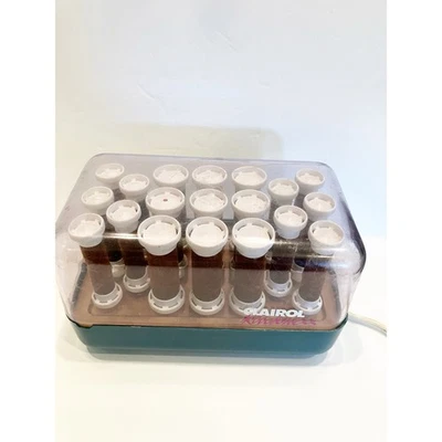 Clairol Kindness Velvet Flocked Hot Rollers FT-19 No clips Tested WORKS Denmark - Image 1 of 4