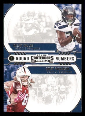 2020 Panini Contenders Round Numbers #19 Colby Parkinson/DeeJay Dallas - Image 1 of 2