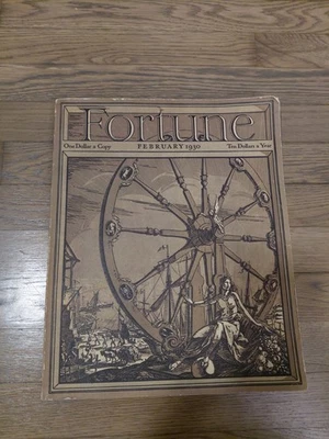 1930-1980 50th Anniversary Fortune Magazine February 1930 Reproduction - Image 1 of 3