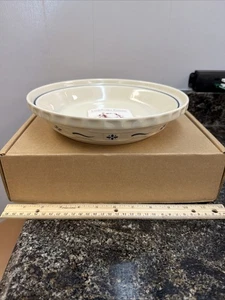 NEU Longaberger Tortenplatte gewebt Traditionen | klassisch blau | 10" Tortenplatte USA - Bild 1 von 4