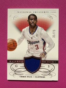 2013-2014 National Treasures Chris Paul Game Worn Jumbo Jersey Patch /75 SP! - Bild 1 von 3