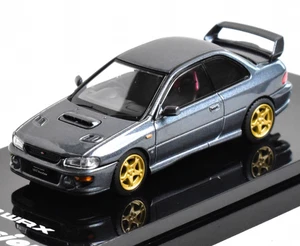 CZ HobbyJapan 1:64 Gray Impreza GC8 WRX STI Sports Model Diecast Collect Car - Picture 1 of 2