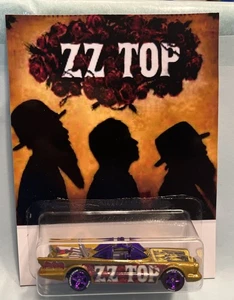 "Custom Made" Hot wheels TV Gold Batmobile ZZ Top, Famous Rock Band Real  Riders - Picture 1 of 12