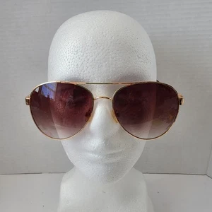 Jessica Simpson Aviator Chain Link Signature Sunglasses Brown Lens FRAMES ONLY - Picture 1 of 10