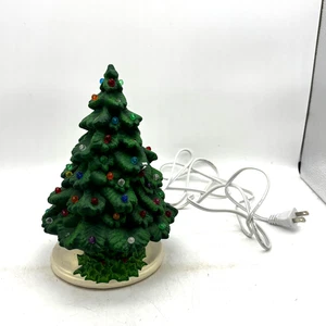 Vintage Holland Molde Cerámica Árbol de Navidad Luz Multicolor Bombillas Enchufable - Imagen 1 de 8