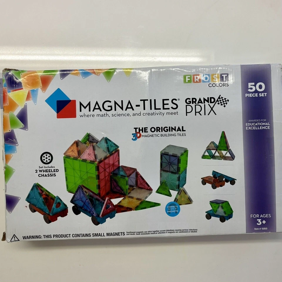Juego magnético de construcción de azulejos Magna Grand Prix Foto 1 de 3