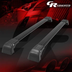 Par de portacargos barra transversal para portaequipajes de techo de aluminio negro para 2014-2019 Soul - Imagen 1 de 6