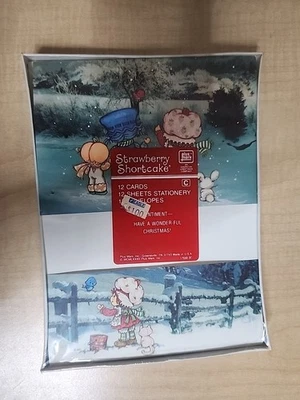 Tarjetas de felicitación de Navidad Shortcake Strawberry 1982 vintage 12 tarjetas Foto 1 de 4