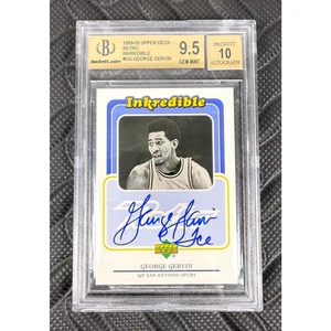 1999-00 Upper Deck Retro Inkredible George Gervin #GG BGS 9.5 GEM MINT Auto 10 - Picture 1 of 2