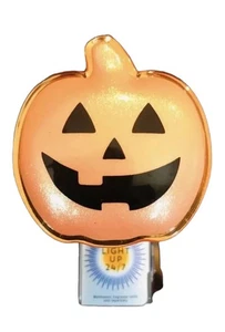 Bath & Body Works Neon Jack-O’-Lantern Wallflower Veilleuse Plug - Halloween - Photo 1/2