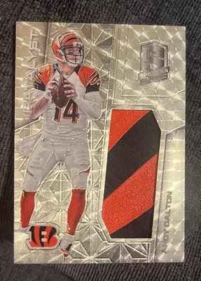 2016 Panini Spectra Catalyst Jersey Gold Vinyl Andy Dalton 1/1 Game Worn - Image 1 of 2