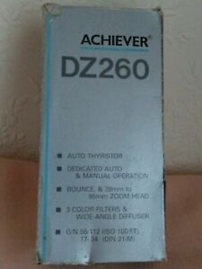 Achiever DZ260 Shoe Mount Flash for Konica Minolta Camera Thyristor Boxed VTG UK