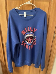 Billy Strings Mens Blue Tour Sweatshirt XXL Rare - Picture 1 of 3