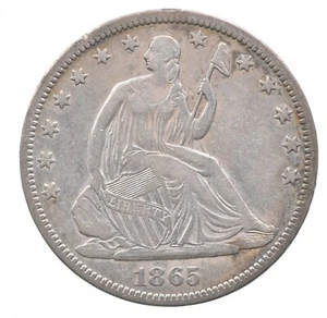 1865-S Seated Liberty Half Dollar *4618 - Picture 1 of 3