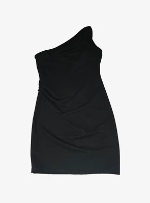Mini vestido para mujer Jump Apparel negro ceñido al cuerpo acanalado - mediano Foto 1 de 4