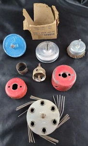 Lot Barron Rotary Wood Planer, Wire Wheels, Wood & Rust Paint Stripper (ALL) - Picture 1 of 14