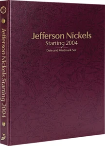 Jefferson Nickels: Juego de fecha y marca de ceca de inicio de 2004 - Álbum Whitman Prestige™ - Imagen 1 de 9