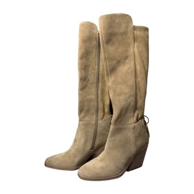 Lucky Brand Mekinna Boots 5.5 Dark Natural Suede Knee High NEW No Box - Image 1 of 4