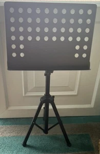 Support de musique orchestrale réglable en hauteur avec base trépied - Photo 1/6