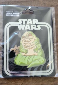 2022 STAR WARS CELEBRATION EXCLUSIVE INCENTIVE PIN JABBA THE HUTT LARGE 3X3 - Picture 1 of 1