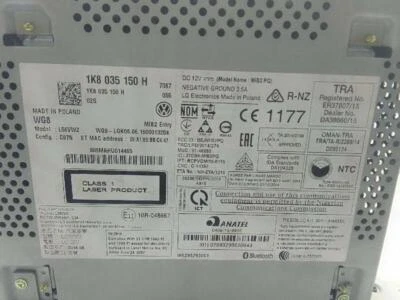 1K8035150H bildschirm für VOLKSWAGEN T6 TRANSPORTER FURGON COMBI 2015 1596041 - Bild 1 von 4