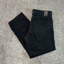 Hugo Boss Nebraska Regular Straight Mens Chino Jeans W36 (34) L30 Black Zip Fly
