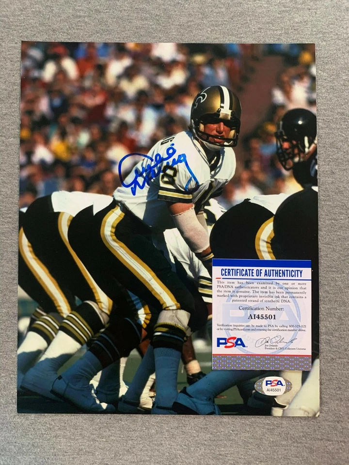 NEW ORLEANS SAINTS- ARCHIE MANNING AUTOGRAPH 8x10 ACTION PHOTO PSA/DNA AI45501 - Image 1 of 1