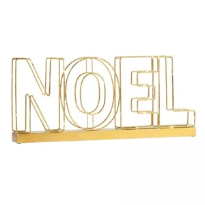 NEW Scott Living Luxe NOEL Light Up Decor Sign Christmas Table Gold 20" x 8" NWT - Picture 1 of 1