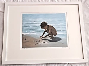 Eric Masefield Limited Edition Print 45/150 "Sand Artist" Mounted and Framed - Bild 1 von 6