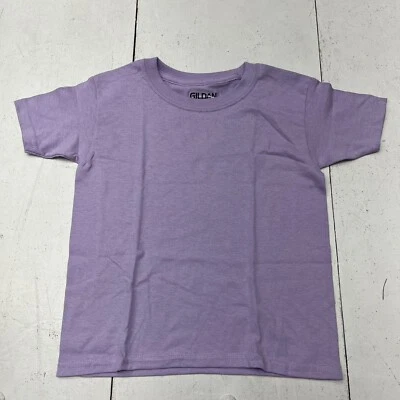 Camiseta básica Gildan púrpura manga corta niñas talla XS NUEVA Foto 1 de 4