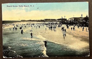 Holly Beach  NJ Beach Scene at Holly Beach SHIPS FREE - Bild 1 von 2